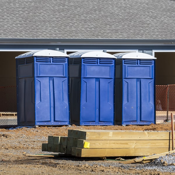 what is the maximum capacity for a single porta potty in Boston KY